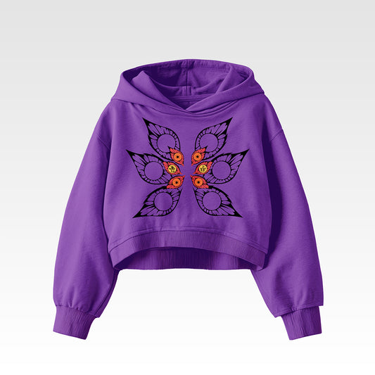 Demon Slayer (Kokushibo) Crop Hoodie