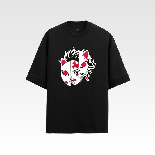 Tanjio Mask On | Demon Slayer Unisex Oversized T-shirt