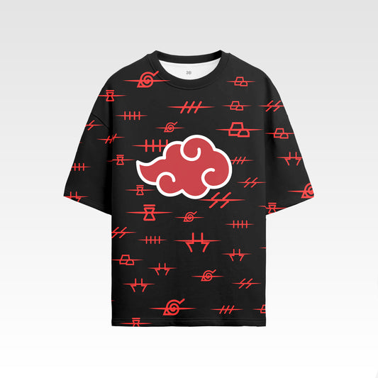 Akatsuki-Rogue Nations | Unisex AOP Naruto Oversized Tshirt