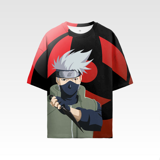 Kakashi - Sharingan - Oversize Unisex T-shirt (All Over Print)