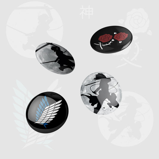 Attack on Titan Badge Bundle (4 Badges)